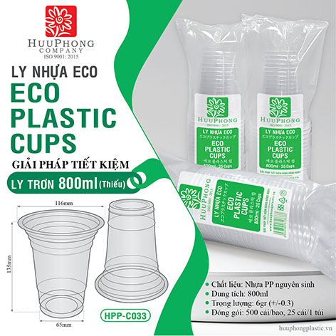 LY TRƠN 800ml (Thiếu) - ECO