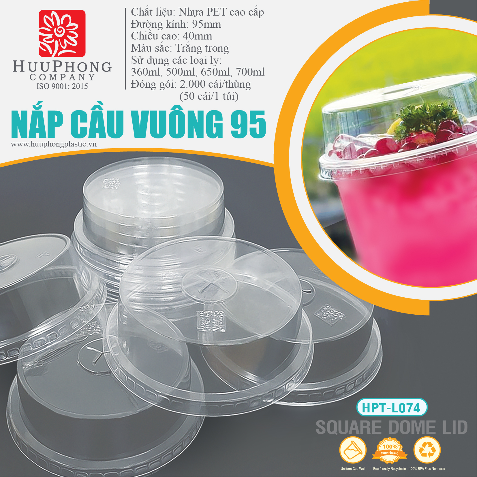 NẮP CẦU VUÔNG 95mm