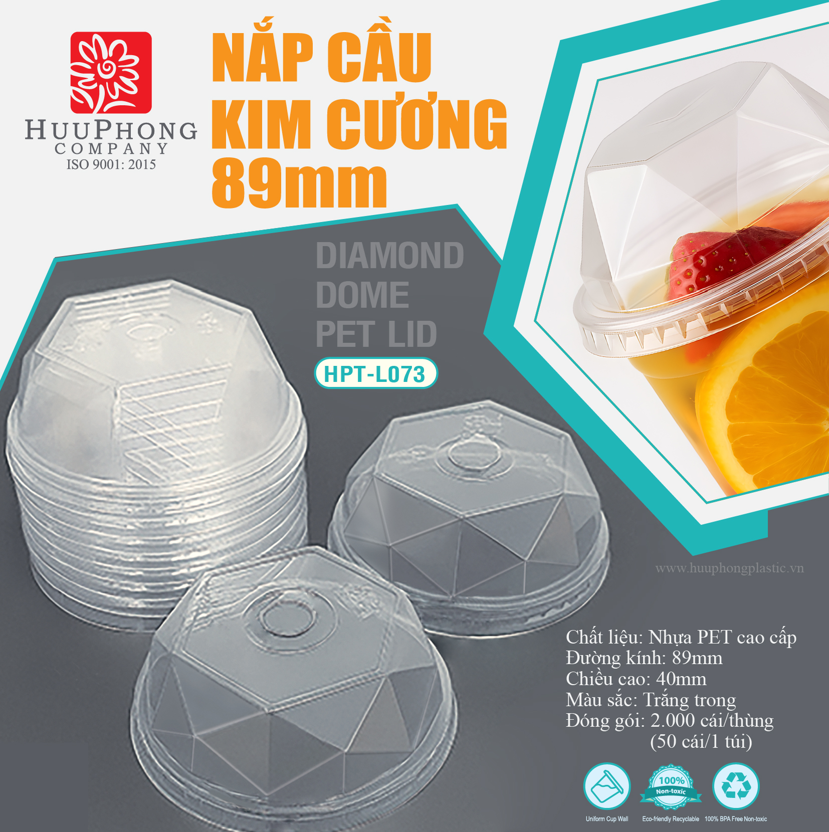 NẮP CẦU KIM CƯƠNG 89mm