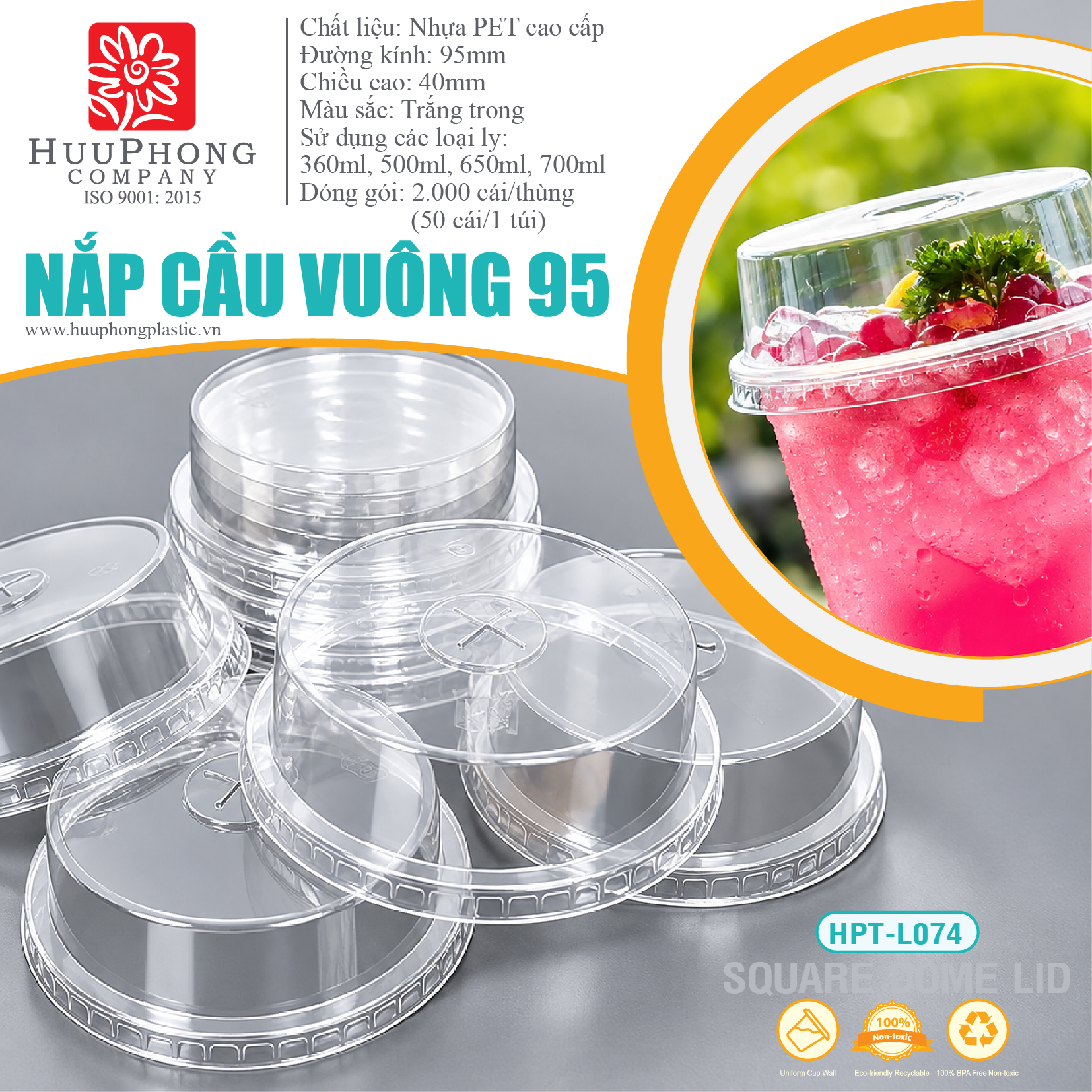NẮP CẦU VUÔNG 95mm